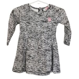 K1327 * U.S. Polo Assn. Girls Dress Black White Size 12M